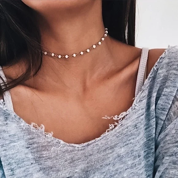 ⚜️𝟯𝟬%𝗢𝗙𝗙 𝗯𝘂𝗻𝗱𝗹𝗲𝘀 𝟯+⚜️ NEW Pearl Delicate String Choker - Picture 3 of 13